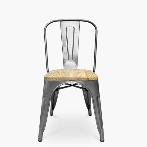 Silla Tolix Madera Metal-0