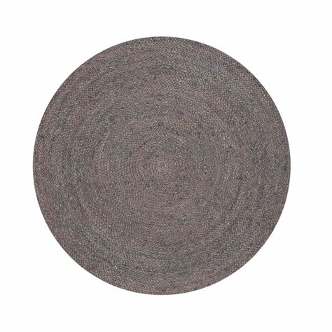 Alfombra redonda Yute Gobi ⌀160 Gris-0