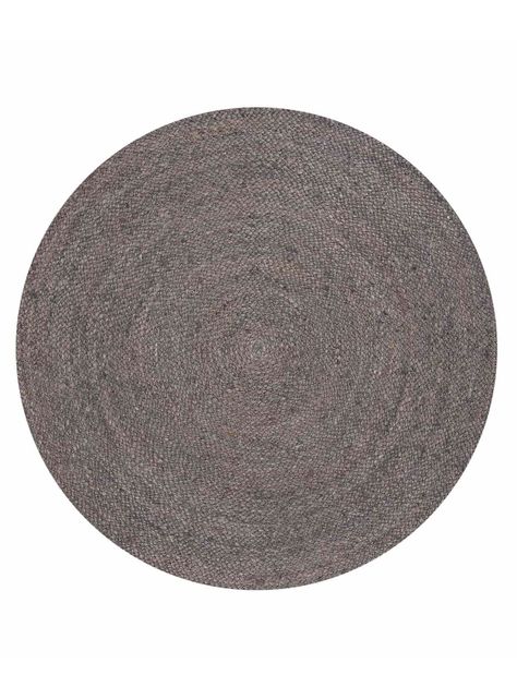 Alfombra redonda Yute Gobi ⌀160 Gris-3