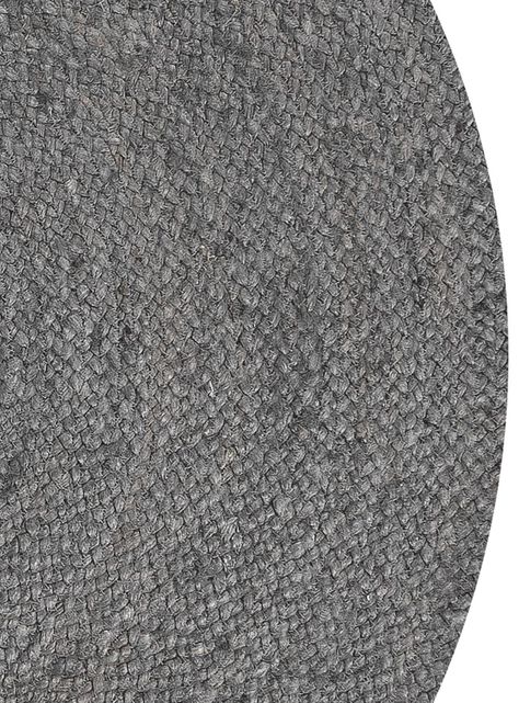 Alfombra redonda Yute Gobi ⌀160 Gris-4
