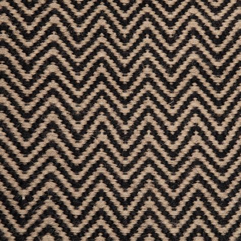 Alfombra Yute Chevron 200x300 Negro-3