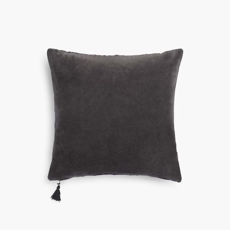 Funda Cojin Velur 45x45 Negro-0