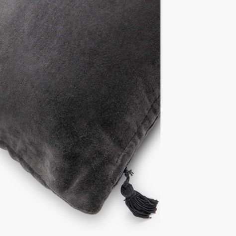 Funda Cojin Velur 45x45 Negro-2