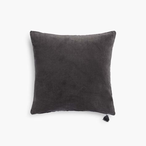 Funda Cojin Velur 45x45 Negro-3