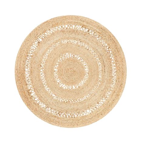Alfombra Yute Oasis 120⌀ Crudo-0