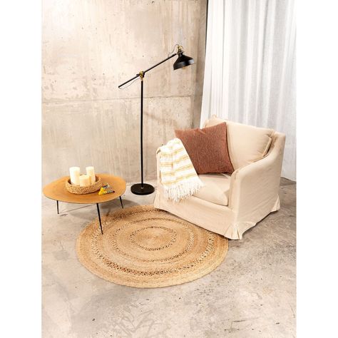 Alfombra Yute Oasis 120⌀ Crudo-9