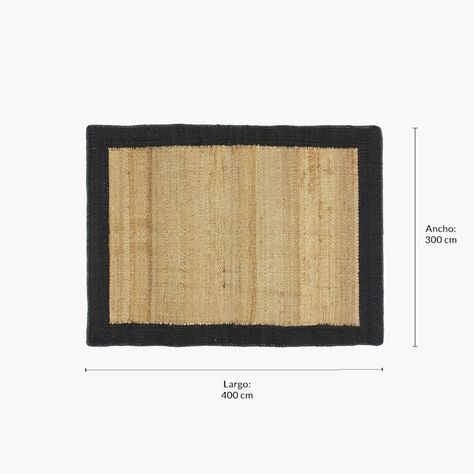 Alfombra Yute Nubia 300x400 Negro-7
