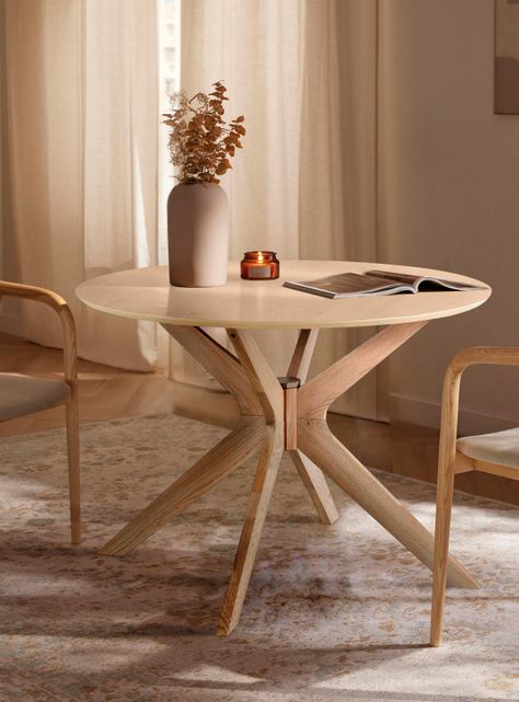 Mesa Comedor Duncan redonda Natural-1