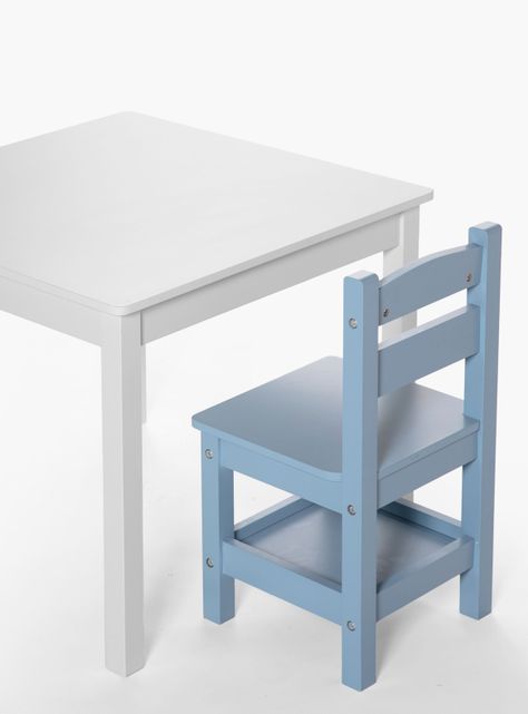 Pack Kids 1 Mesa 2 sillas Olivia Blanco/Celeste-2