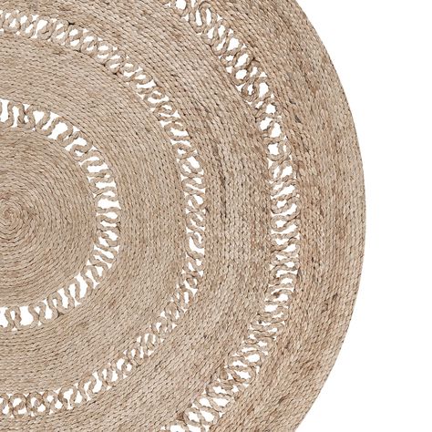 Alfombra Yute Oasis 150⌀ Crudo-1