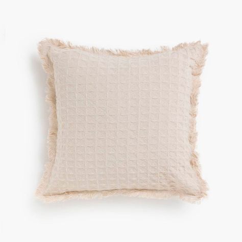 Funda Cojin Algodon Panal 45x45 Crudo-0