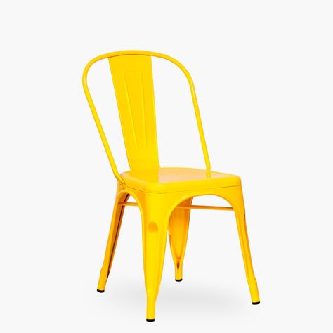 Silla Tolix Réplica Amarillo-2