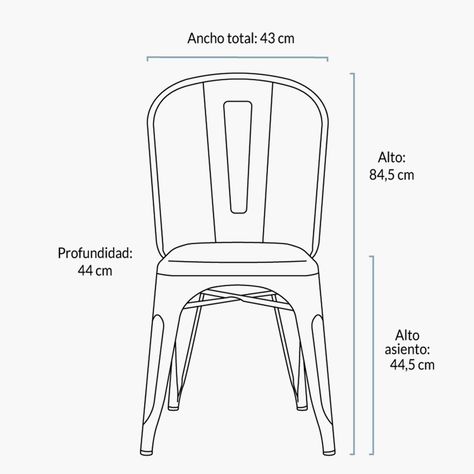 Silla Tolix Réplica Amarillo-6