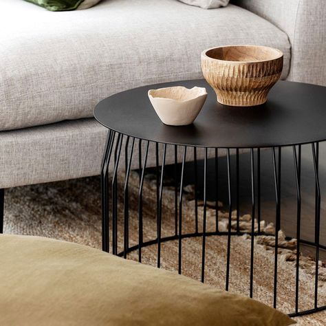 Mesa de Centro Wire DIAM 60 Negro-1