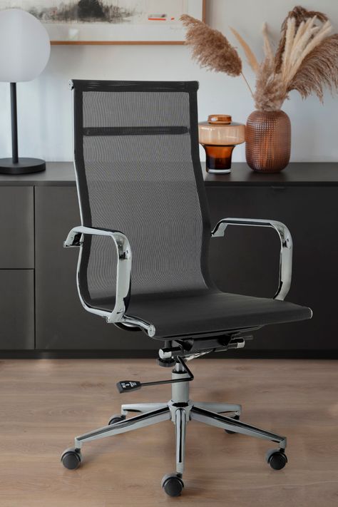 Silla oficina Carson Alta Negro-0