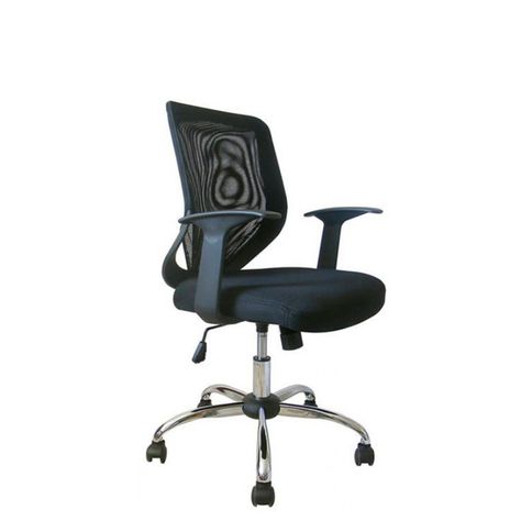 Silla Escritorio Bend Cromada Br Fijo-1