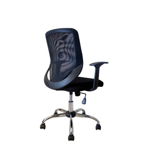 Silla Escritorio Bend Cromada Br Fijo-2