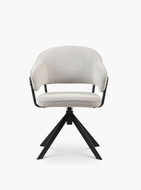 Silla de Oficina Stanford Gris Claro Giratoria-0