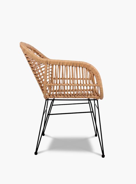 Silla Comedor c/brazo ratan sintetico Creta-3