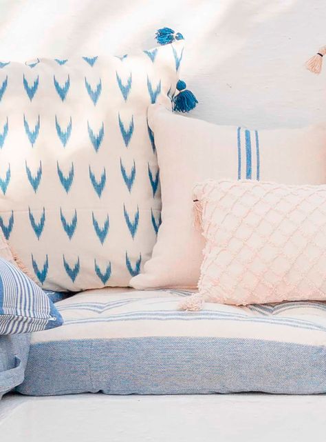 Cojín de Suelo Capri 120x60 Azul-4