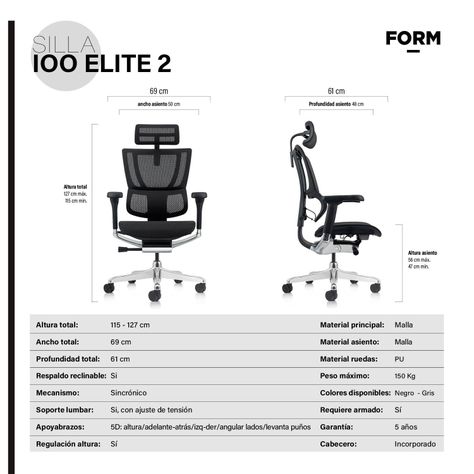 Silla IOO Elite 2 Negro-6