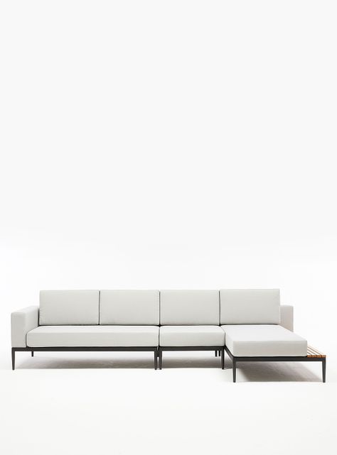 Seccional 3C + Chaise Derecho Long Bay Gris-0
