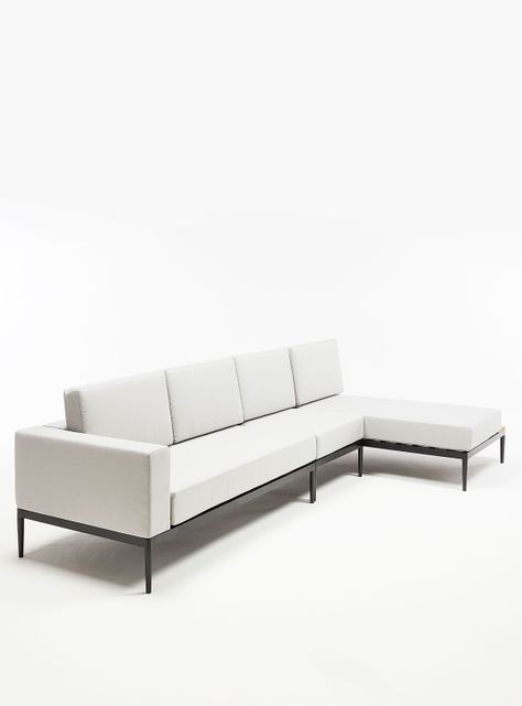 Seccional 3C + Chaise Derecho Long Bay Gris-2