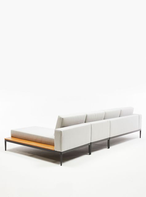 Seccional 3C + Chaise Derecho Long Bay Gris-4