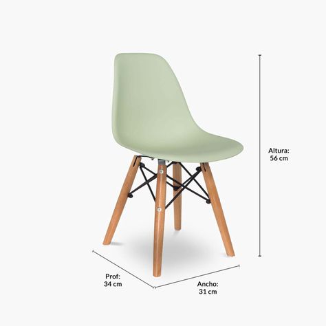Silla Kids Eames DSW Menta (Réplica)-3