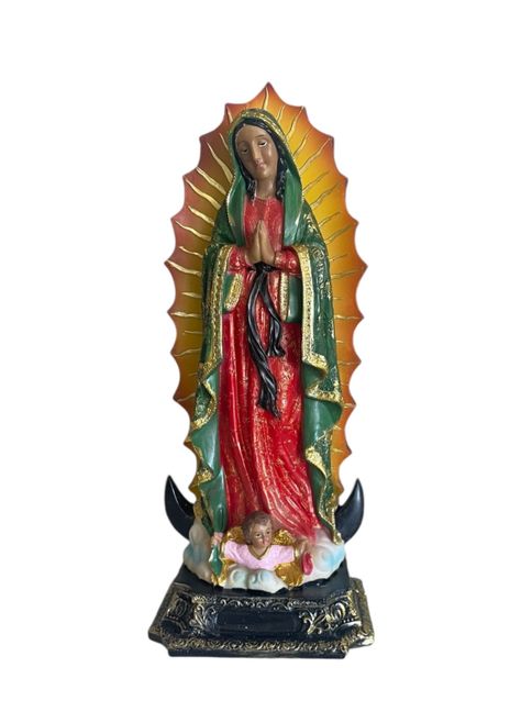 Estatua Virgen Maria De Guadalupe Figura Religiosa Adorno 40 cms-0