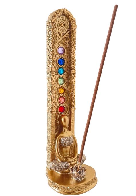 Porta Incienso Chakras Mudra Varitas Aromaticas-1