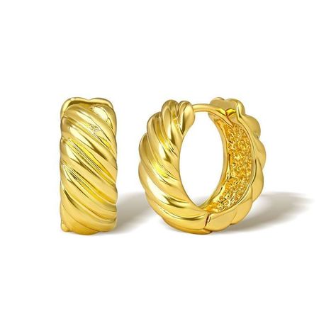 Argolla Aro Dorado Chapado En Oro-0