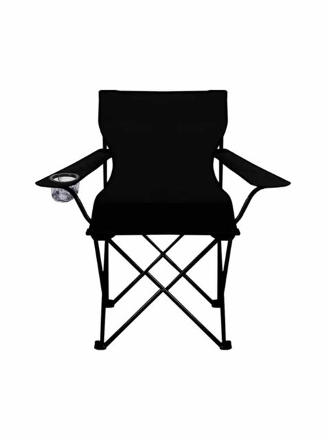 Kitul silla plegable con porta vaso color negro, azul, verde y rojo.-0