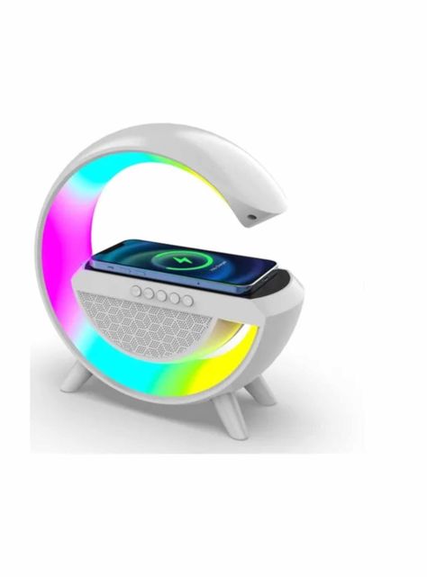 Cargador Inalámbrico Lámpara Rgb Parlante Bluetooth-0