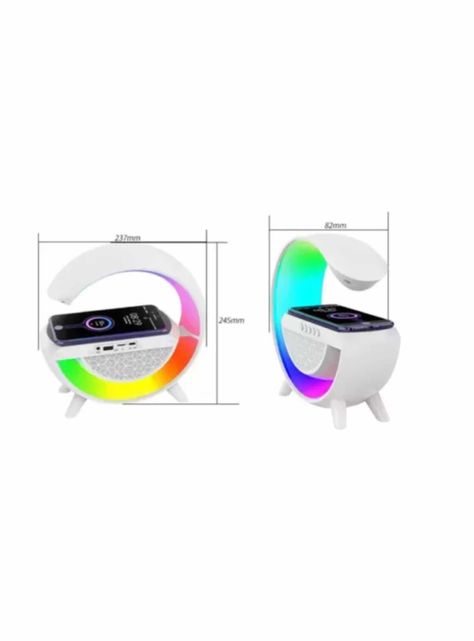 Cargador Inalámbrico Lámpara Rgb Parlante Bluetooth-2