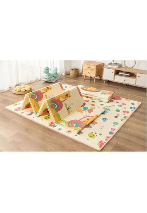 Alfombra antigolpes para niños y bebés, plegable, 180x200 cm, premium-2