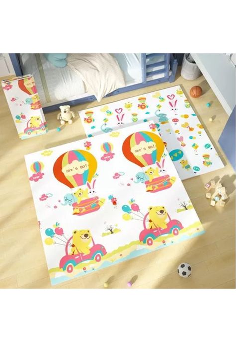 Alfombra antigolpes para niños y bebés, plegable, 180x200 cm, premium-3