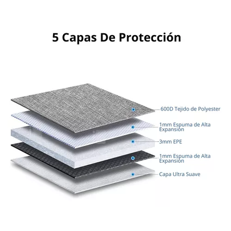 Bolso para tablet de 11 pulgadas microfibra impermeable color morado-5
