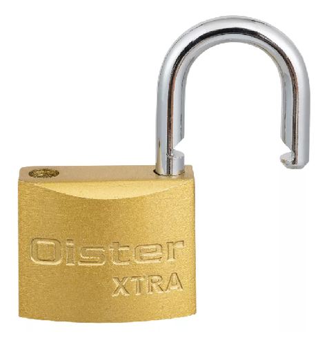 Candado oister xtra 30mm fierro bronceado color amarillo-2