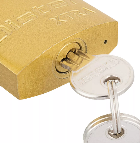 Candado oister xtra 30mm fierro bronceado color amarillo-3