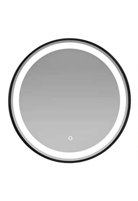 Espejo Circular Taumm 60cm 3 Luces LED Borde Negro-0