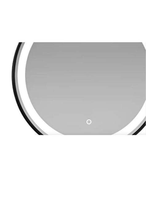 Espejo Circular Taumm 60cm 3 Luces LED Borde Negro-2