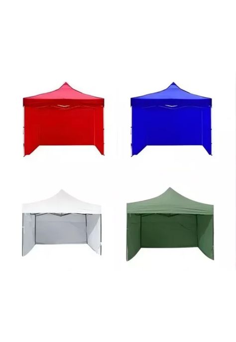 Lona de repuesto para pared lateral de toldo plegable, 3x3 m, jardín, color rojo-0