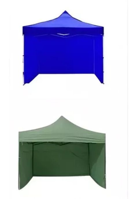 Lona de repuesto para pared lateral de toldo plegable, 3x3 m, jardín, color rojo-1