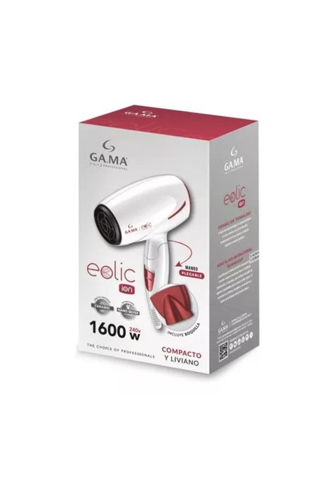 Secador de pelo GA.MA Italy Eolic Ceramic Ion blanco 240V-0