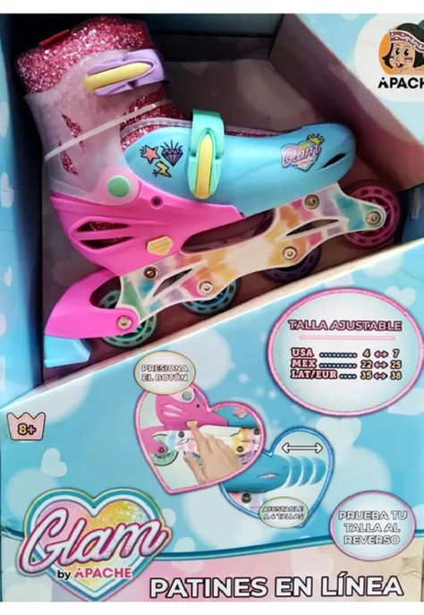 Patines en línea Rush Girl-2025 ajustables T 34-37, rosado-4