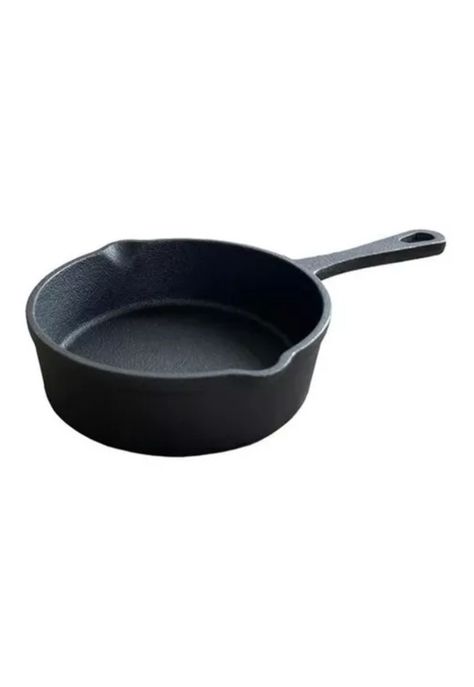 Sartén redonda Wayu de hierro fundido, cocina, asado, BBQ, color negro-4
