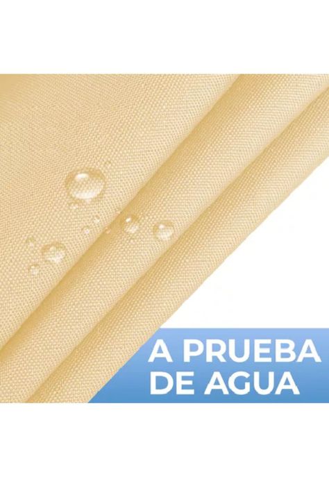 Toldo vela sombra rectangular para patio 6x4 mts beige-5