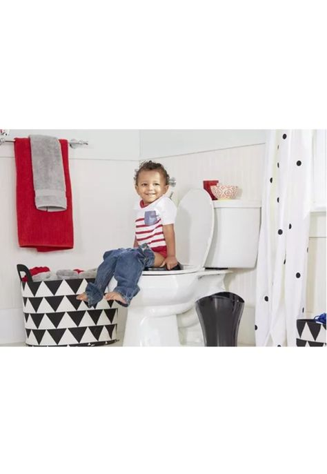 Bacinica entrenador de baño, carro coche "Wheels" para niños, color rojo-3
