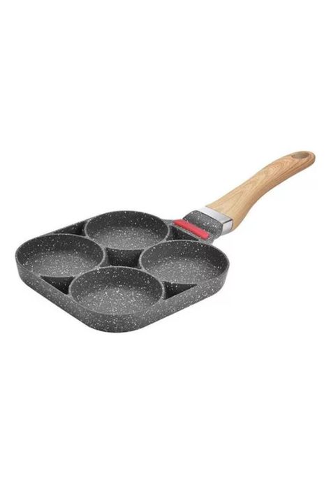 Sartén antiadherente para huevos y panqueques, color 4 holes-0